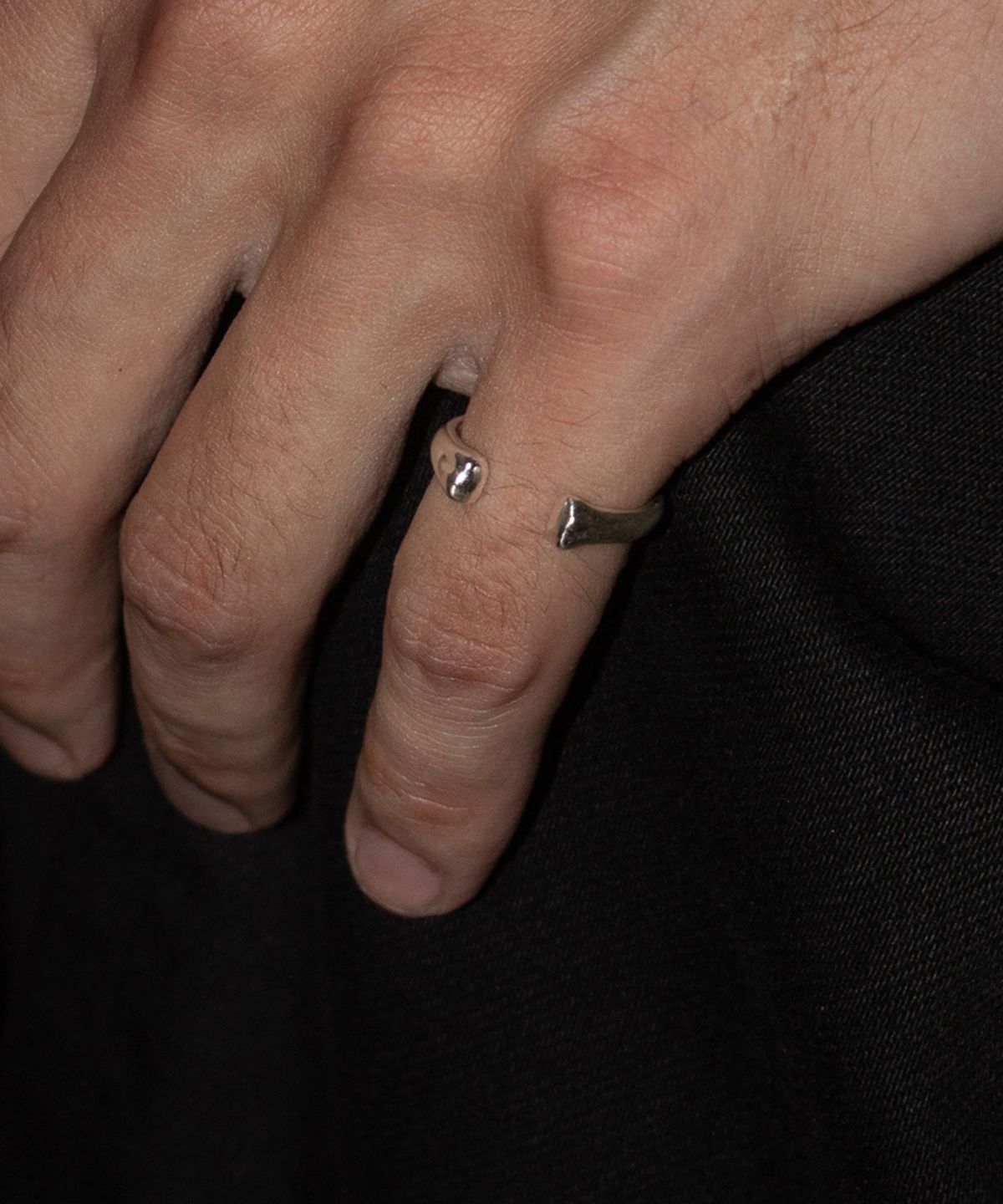 헤트(HAETT) [925 silver] someones bone open ring