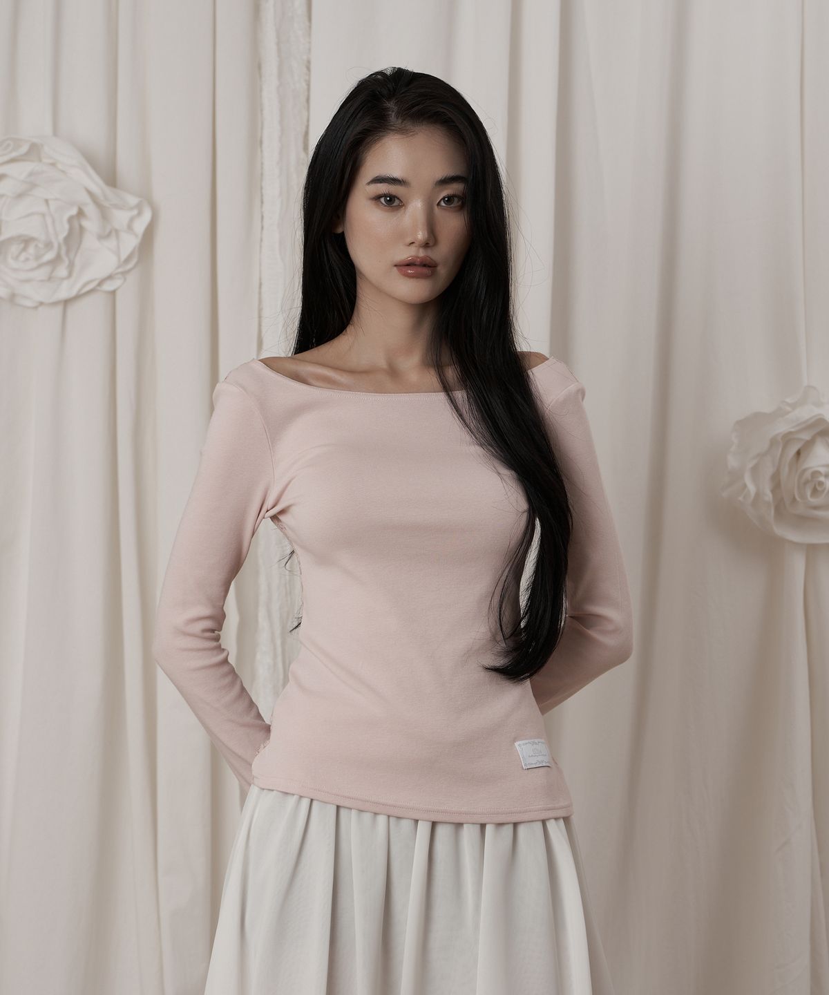 일리오(ILLIO) Pink Angela lace cardigan