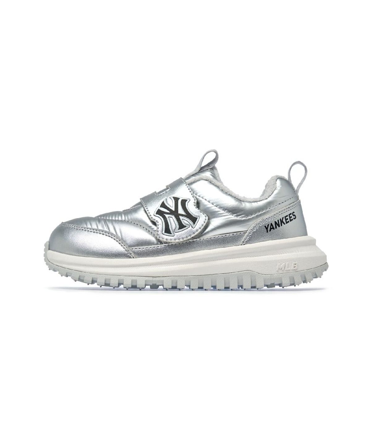 엠엘비 키즈(MLB KIDS) 범프 패딩 스니커즈 주니어 NY (Silver)