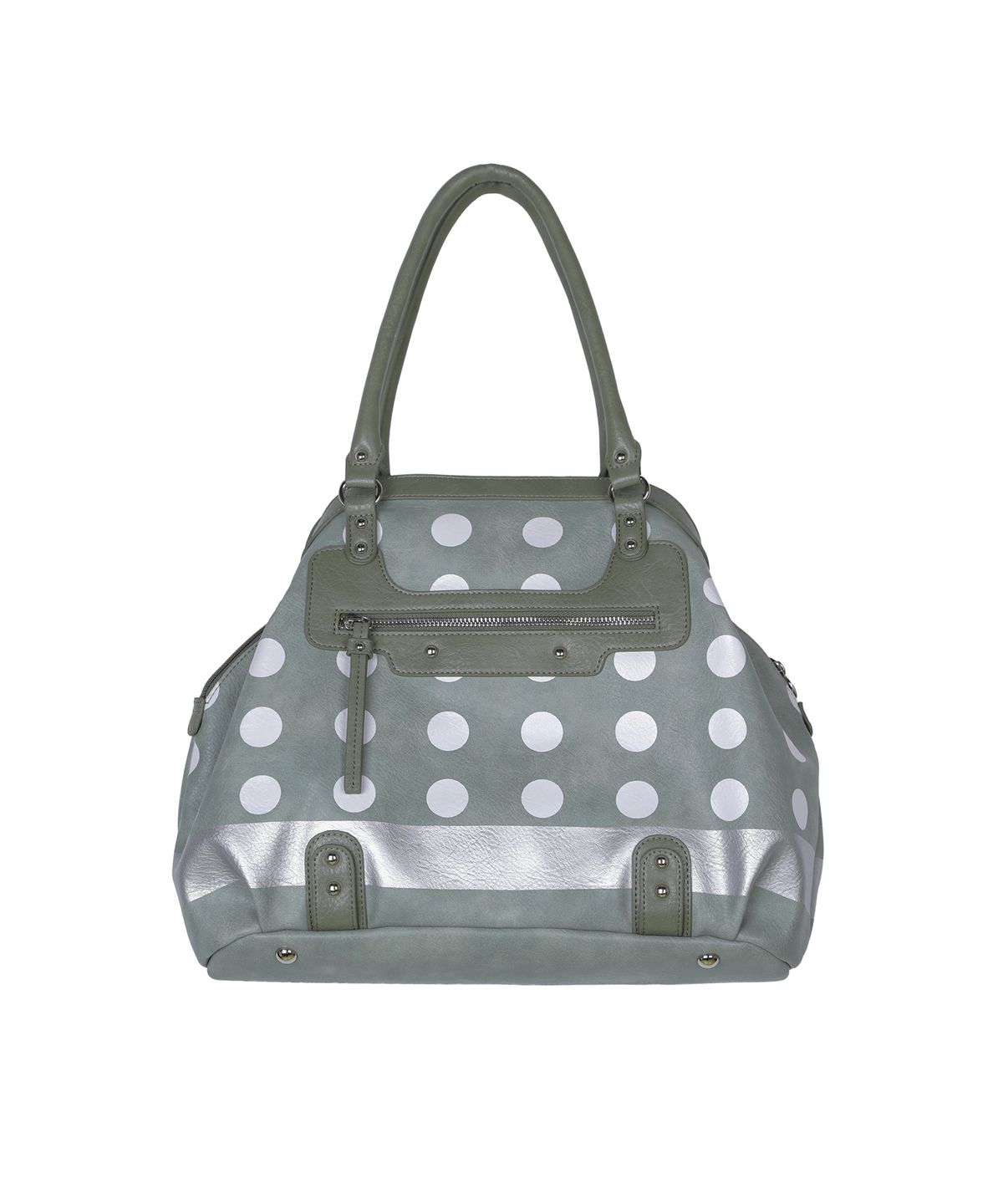 더뮤지엄비지터(THEMUSEUMVISITOR) DOT PRINTED STUD SHOULDER BAG (MINT)