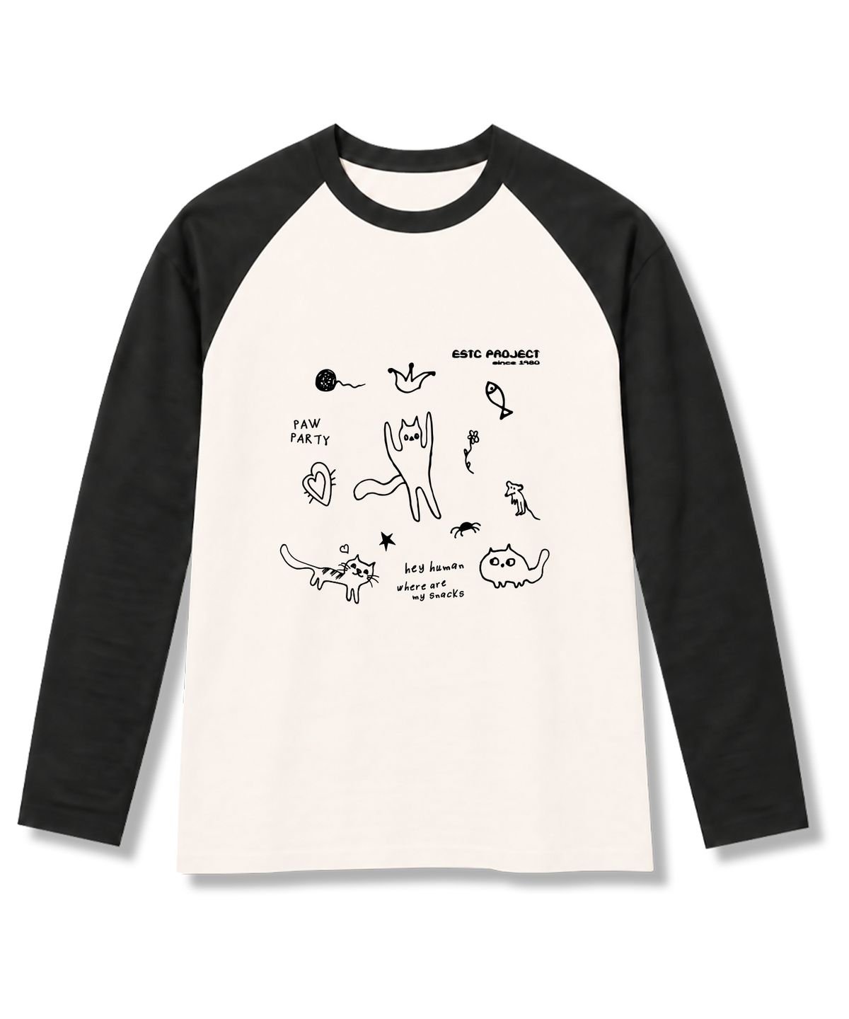 이지스티치(EASY STITCH) 헤이휴먼 나그랑 오버핏 롱슬리브 티셔츠 3COLOR