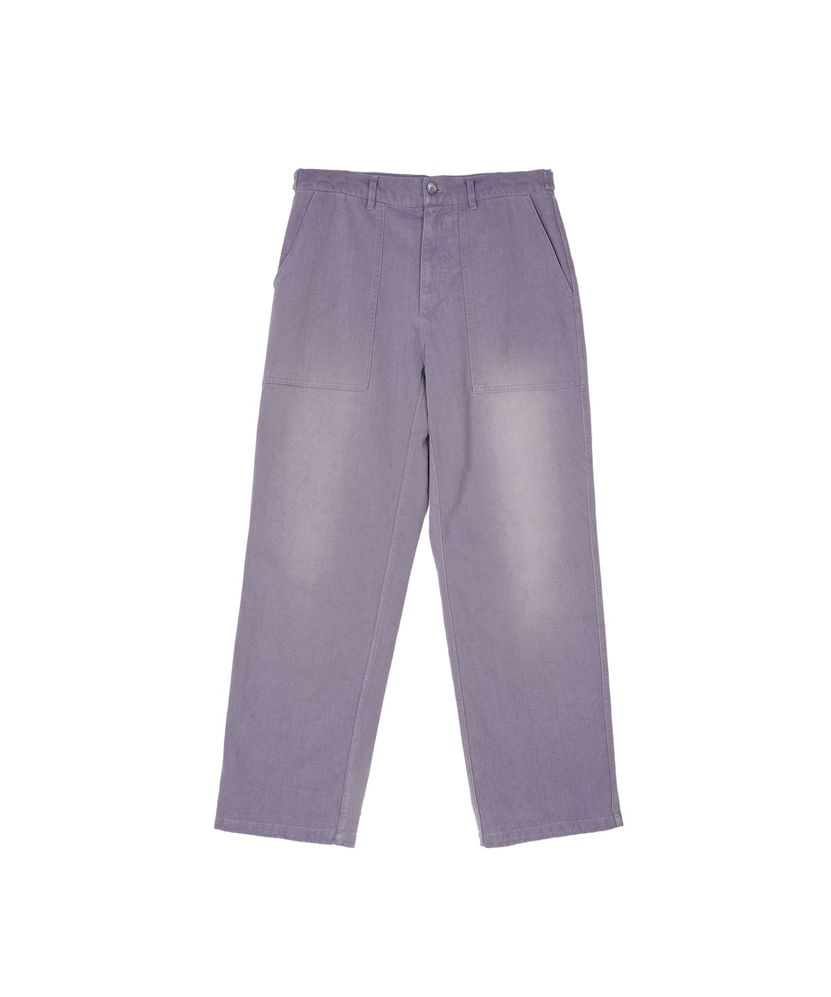 더뮤지엄비지터(THEMUSEUMVISITOR) STUD WASHED WIDE PANTS (PURPLE)