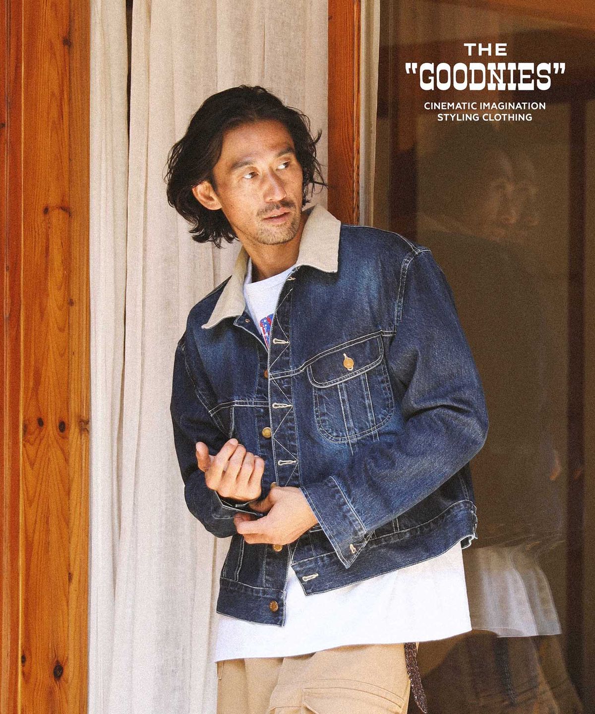 굿니스(GOODNIES) HOPE NEVER FADES. Denim Rider Jacket