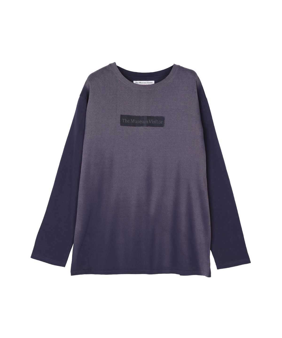 더뮤지엄비지터(THEMUSEUMVISITOR) DISTRESSED WASHED LONG SLEEVE (NAVY)
