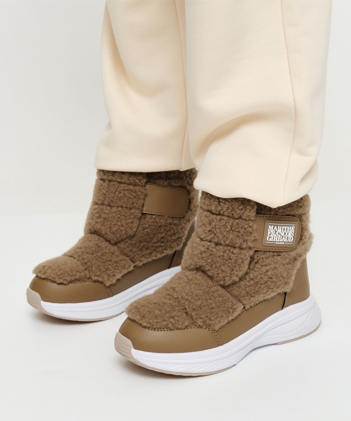 마리떼 키즈(MARITHÉ KIDS) KIDS SHEARLING PADDING BOOTS brown