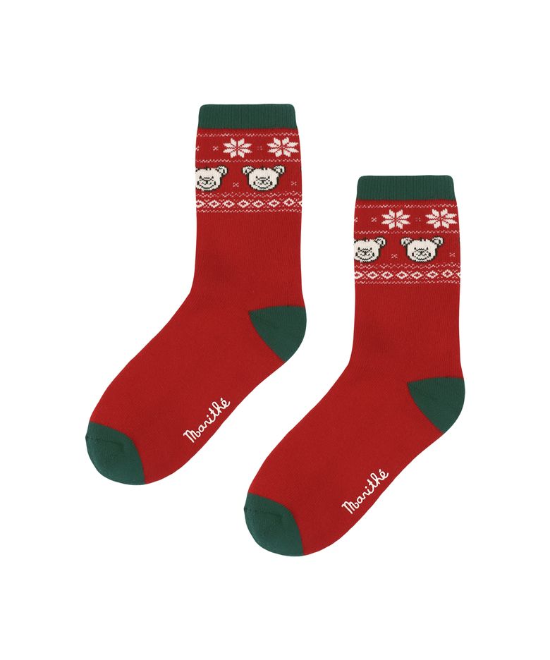 KIDS NORDIC SOCKS red