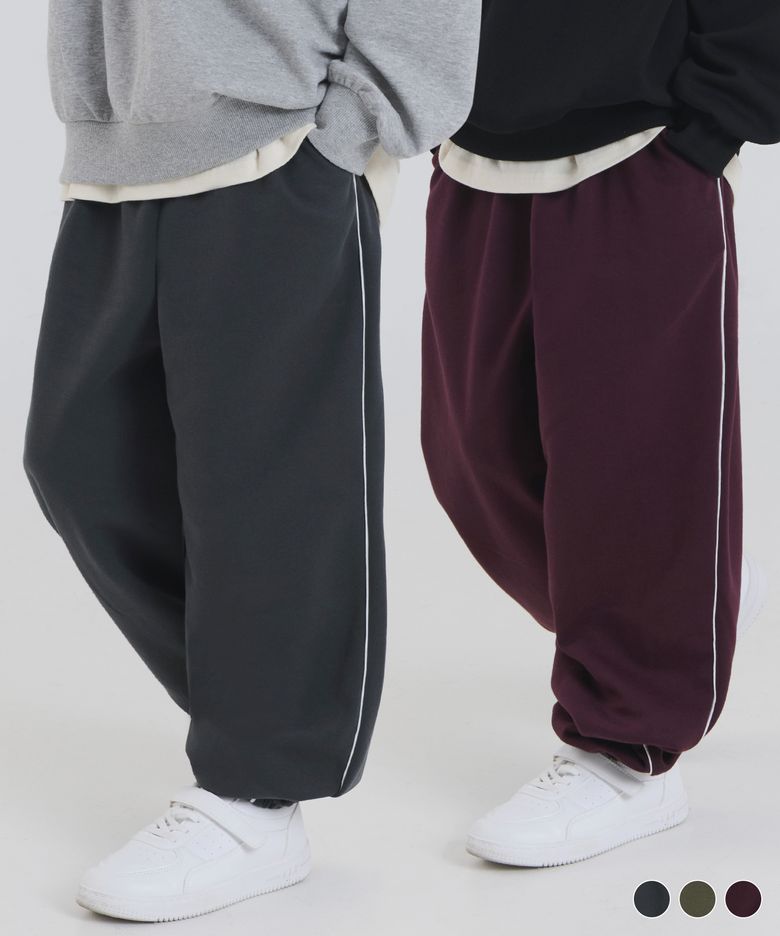 [2 PACK] 파이핑 조거 스웨트 팬츠 (3color)