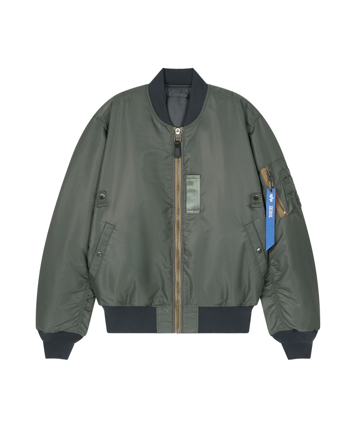 알파 인더스트리(ALPHA INDUSTRIES) MA-1 헤리티지 핏 플라이트 자켓 (클래식) 필드 그레이