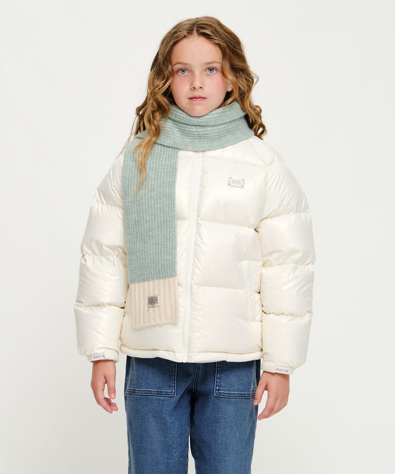 KIDS CLASSIC LOGO KNIT MUFFLER mint