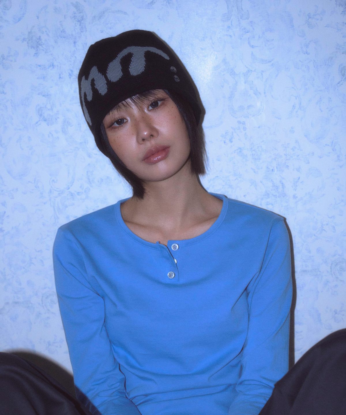 마레룸(MAREROOM) mr 버튼 비니 블랙