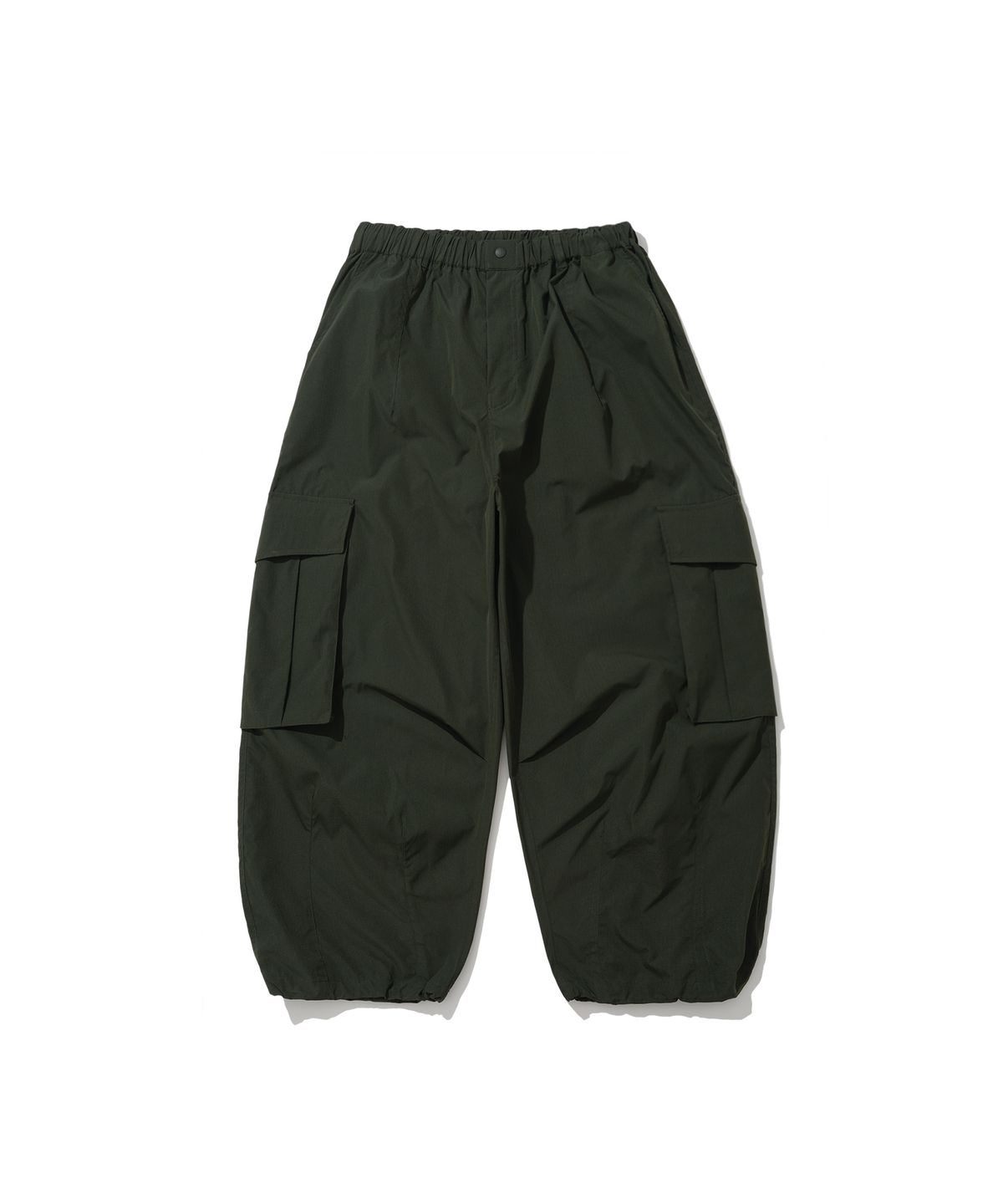 앵글런(ANGLAN) Ripstop Snap Cargo Balloon Pants - Khaki
