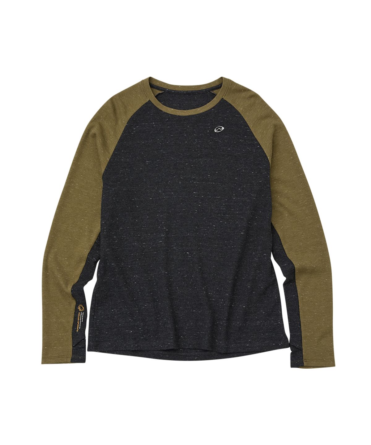엠아이엠(MIM) TWO-TONE WAFFLE LONG SLEEVE_Charcoal Grey