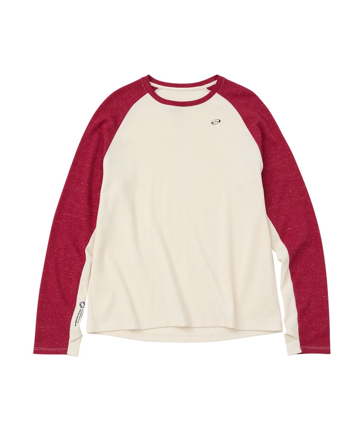 엠아이엠(MIM) TWO-TONE WAFFLE LONG SLEEVE_Ivory