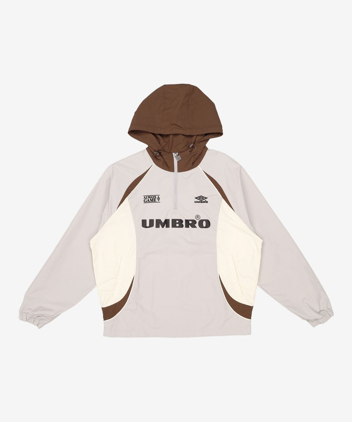 엄브로(UMBRO) HBL 스포티 캐주얼 후드 아노락 라이트 그레이(UQ123CWT21) 90