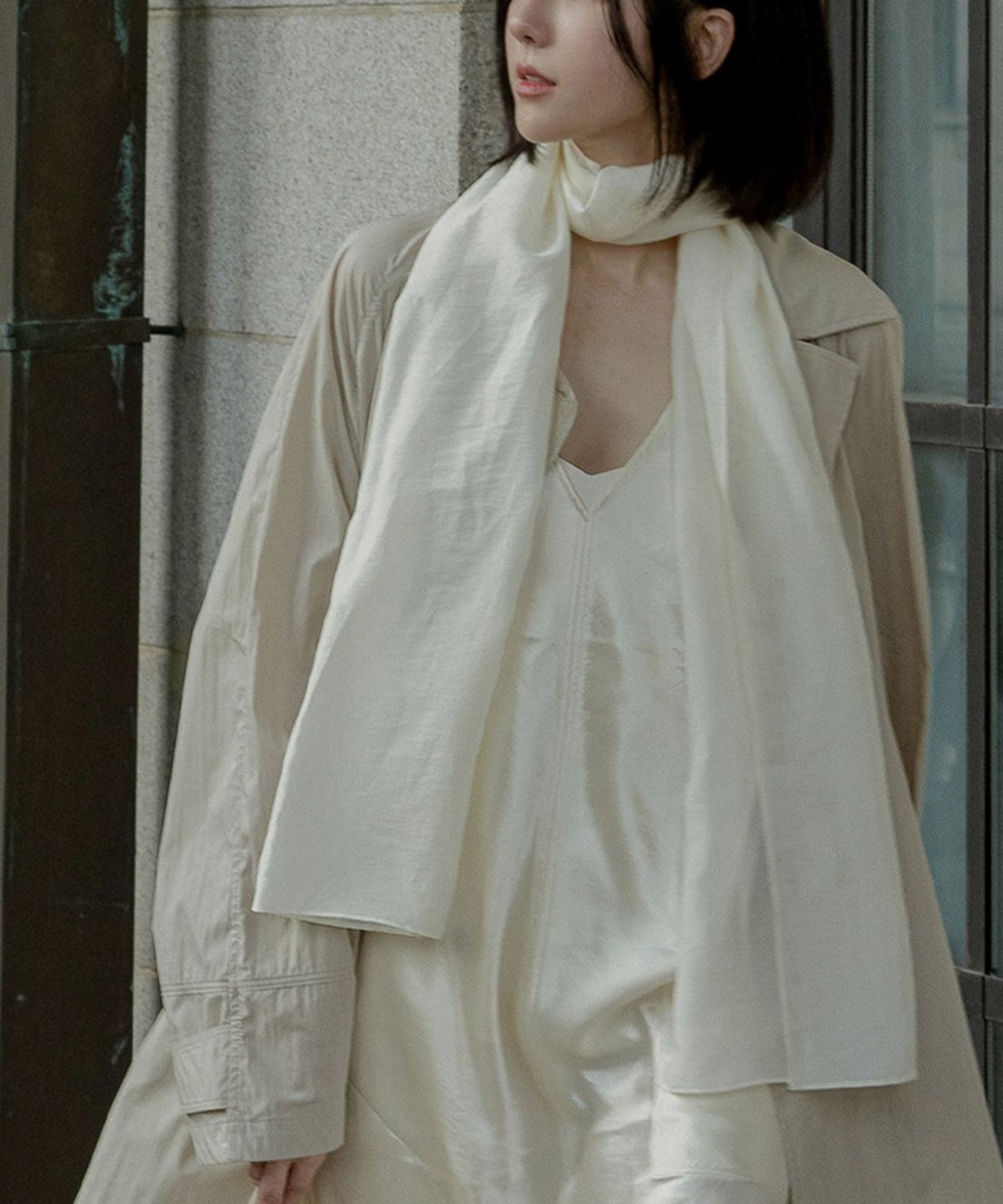 벤앤쿠(VENANDQU) Air Tencel Scarf (3 Colors)