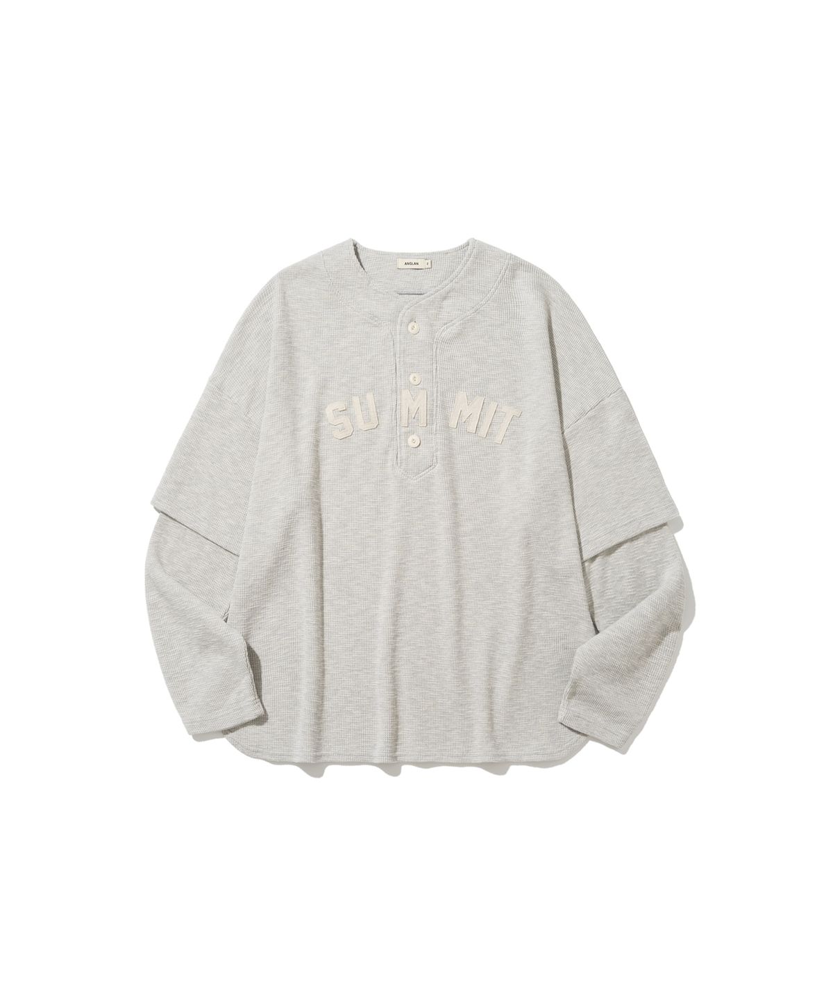 앵글런(ANGLAN) SUMMIT Baseball Pullover - Oatmeal