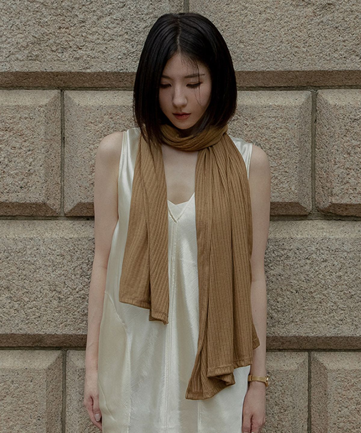 벤앤쿠(VENANDQU) Fine Rib Scarf (4 Colors)
