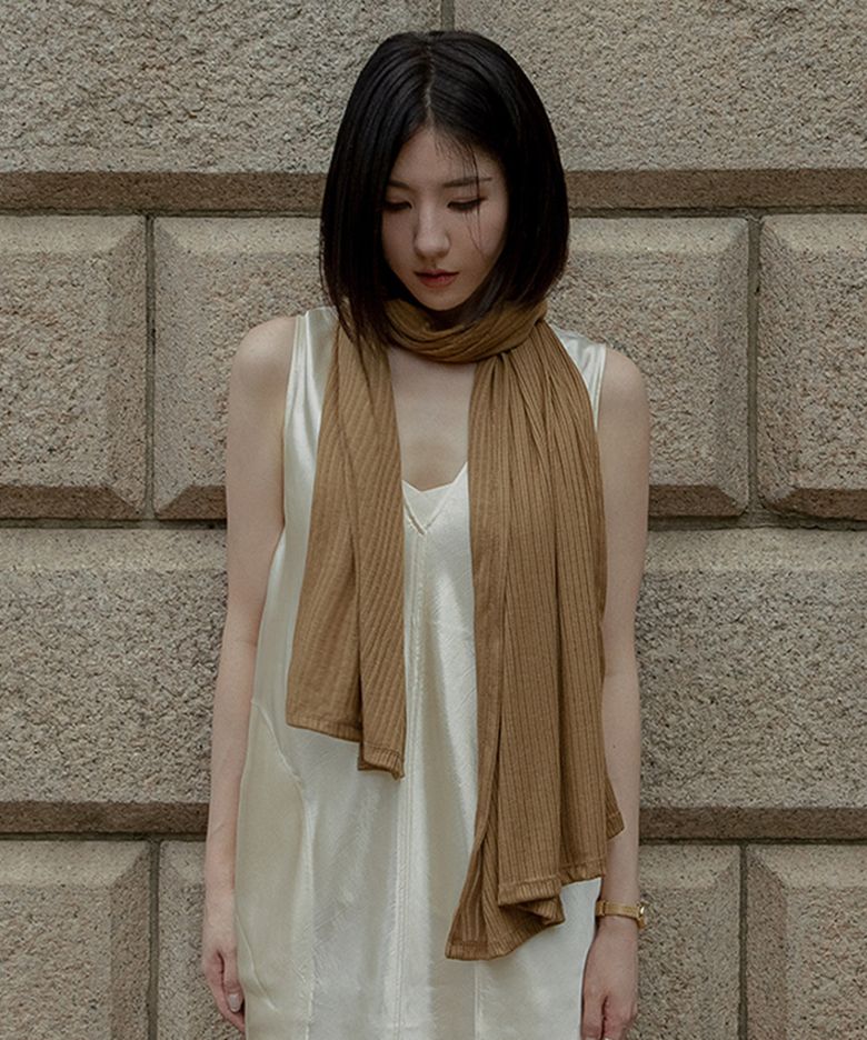 Fine Rib Scarf (4 Colors)