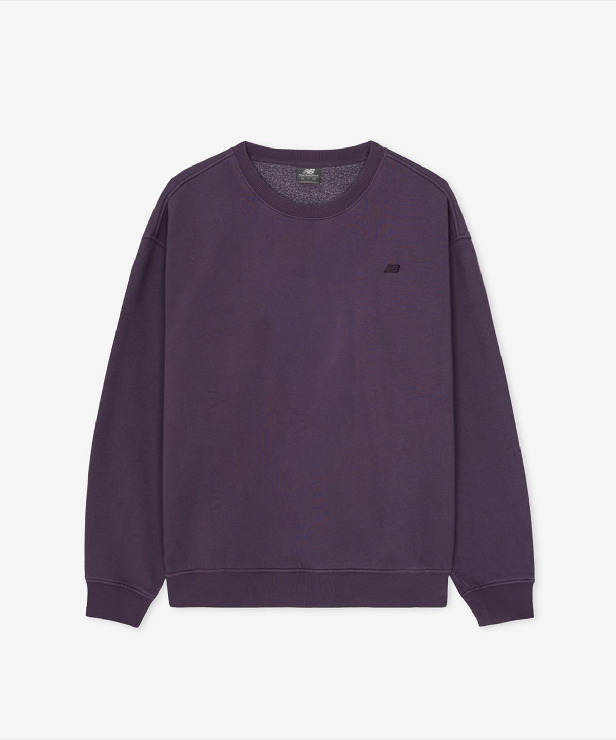 뉴발란스(NEW BALANCE) NBNCG41003 / UNI 에센셜 클래식 기모 맨투맨 (D/PURPLE)