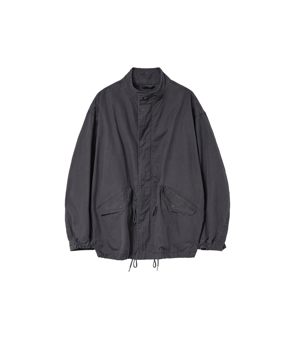 해칭룸(HATCHINGROOM) Short Mods Parka Purple Black