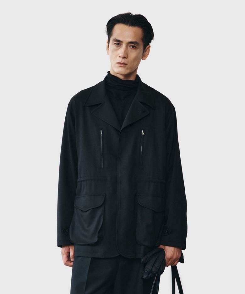 Fine Wool F-2 Jacket - Black