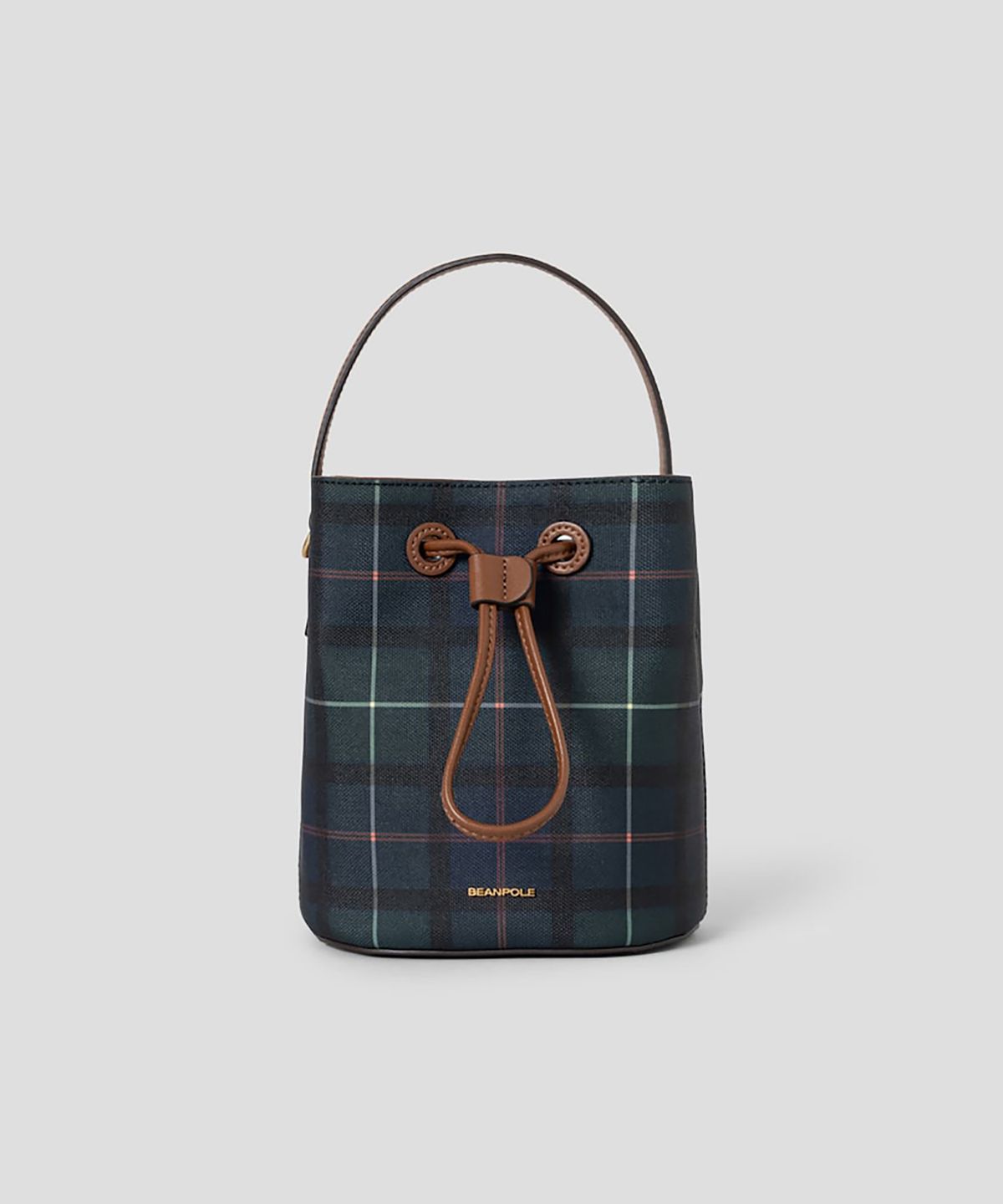 빈폴 액세서리(BEANPOLE ACCESSORY) 헤릿체크 버킷백  그린