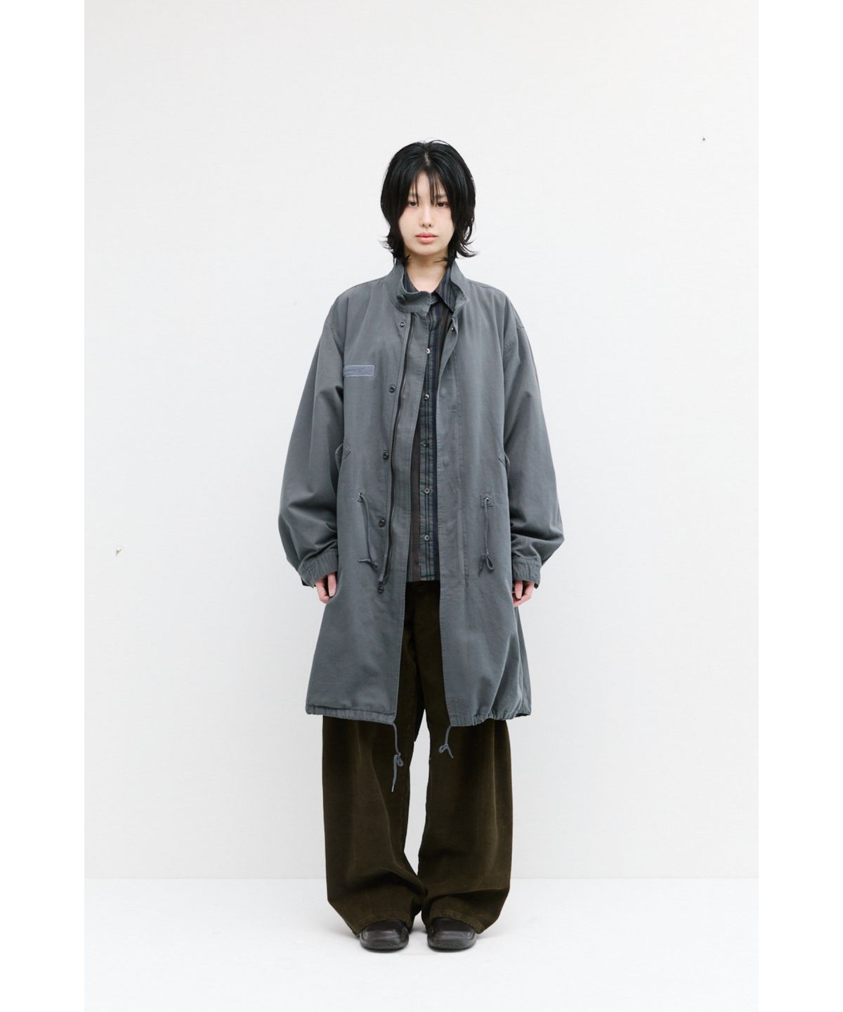 해칭룸(HATCHINGROOM) Mods Parka Washed Graphite