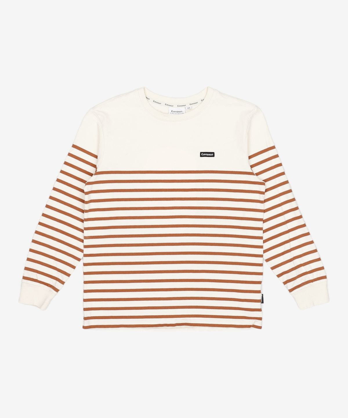 커버낫 키즈(COVERNAT KIDS) 와펜 스트라이프 티셔츠 155