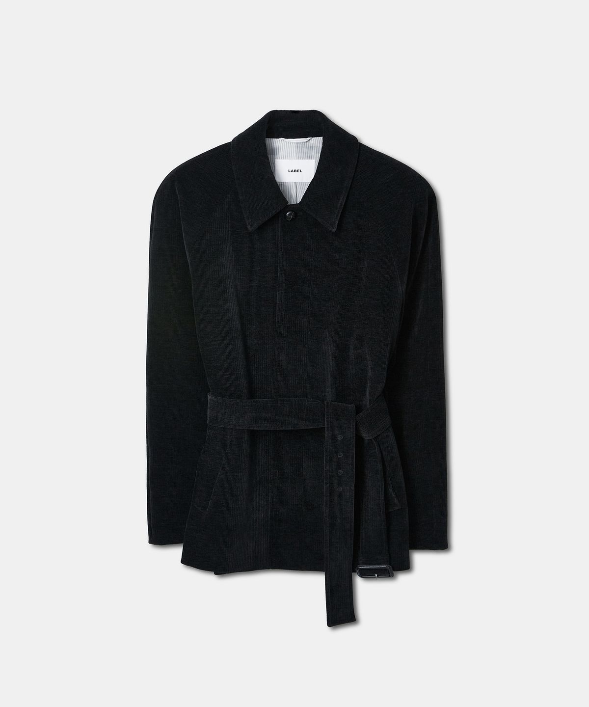 라벨아카이브(LABELARCHIVE) W Rene arch raglan half coat black