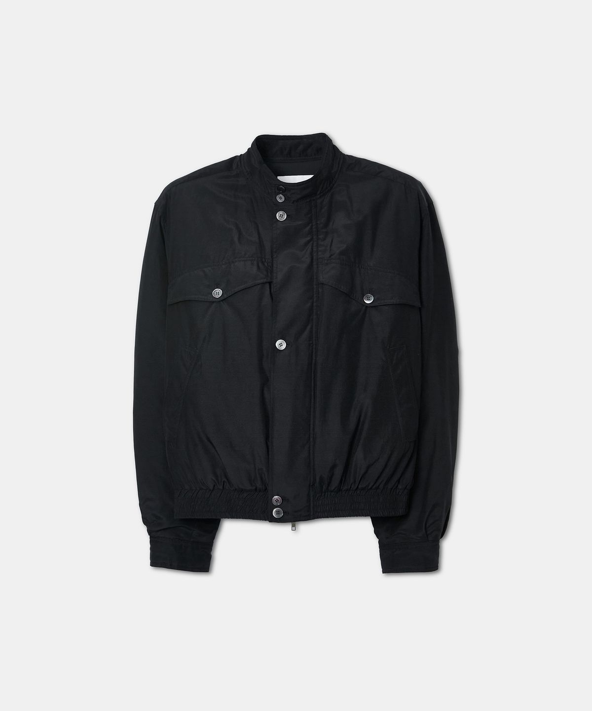 라벨아카이브(LABELARCHIVE) Cedric silk padded blouson black