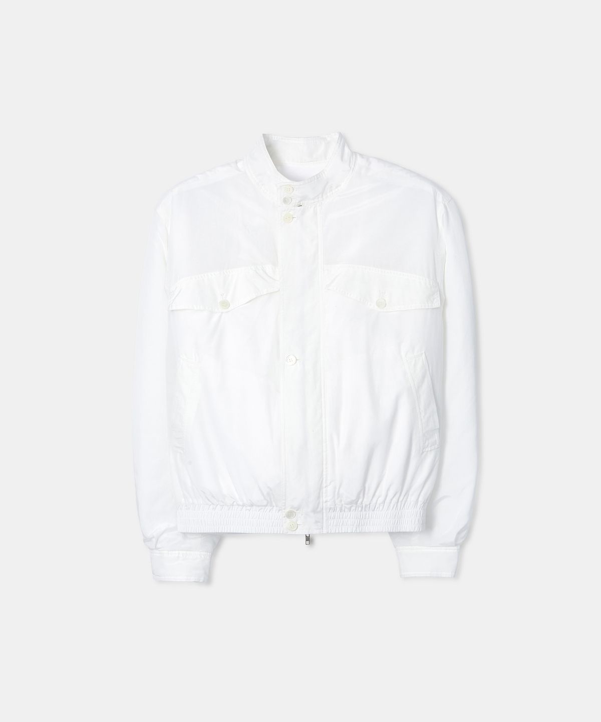 라벨아카이브(LABELARCHIVE) W Cedric silk padded blouson white
