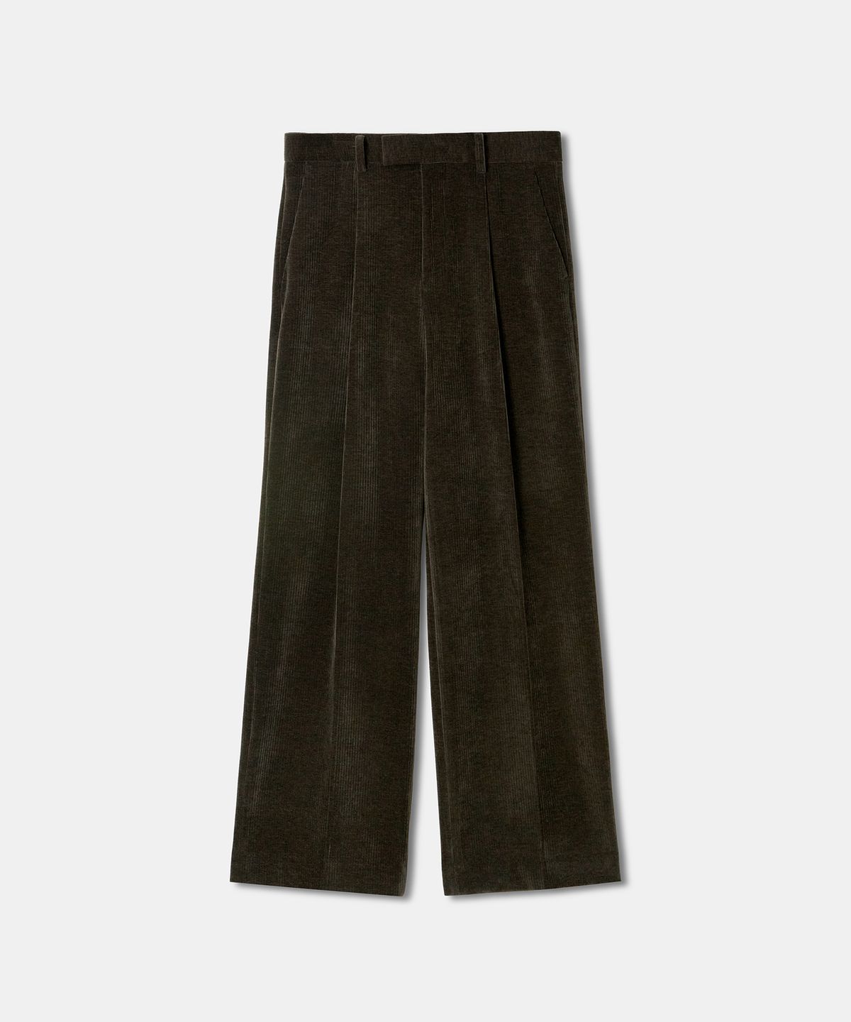 라벨아카이브(LABELARCHIVE) Orford pleat wide pants umber