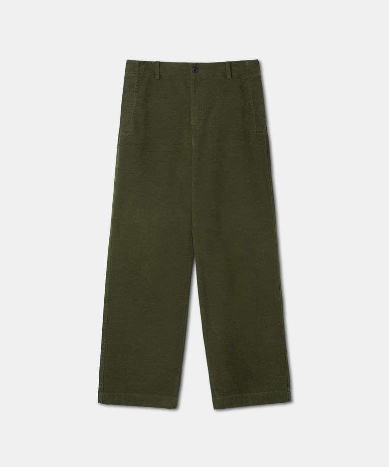 W Welby washed cotton pants clover