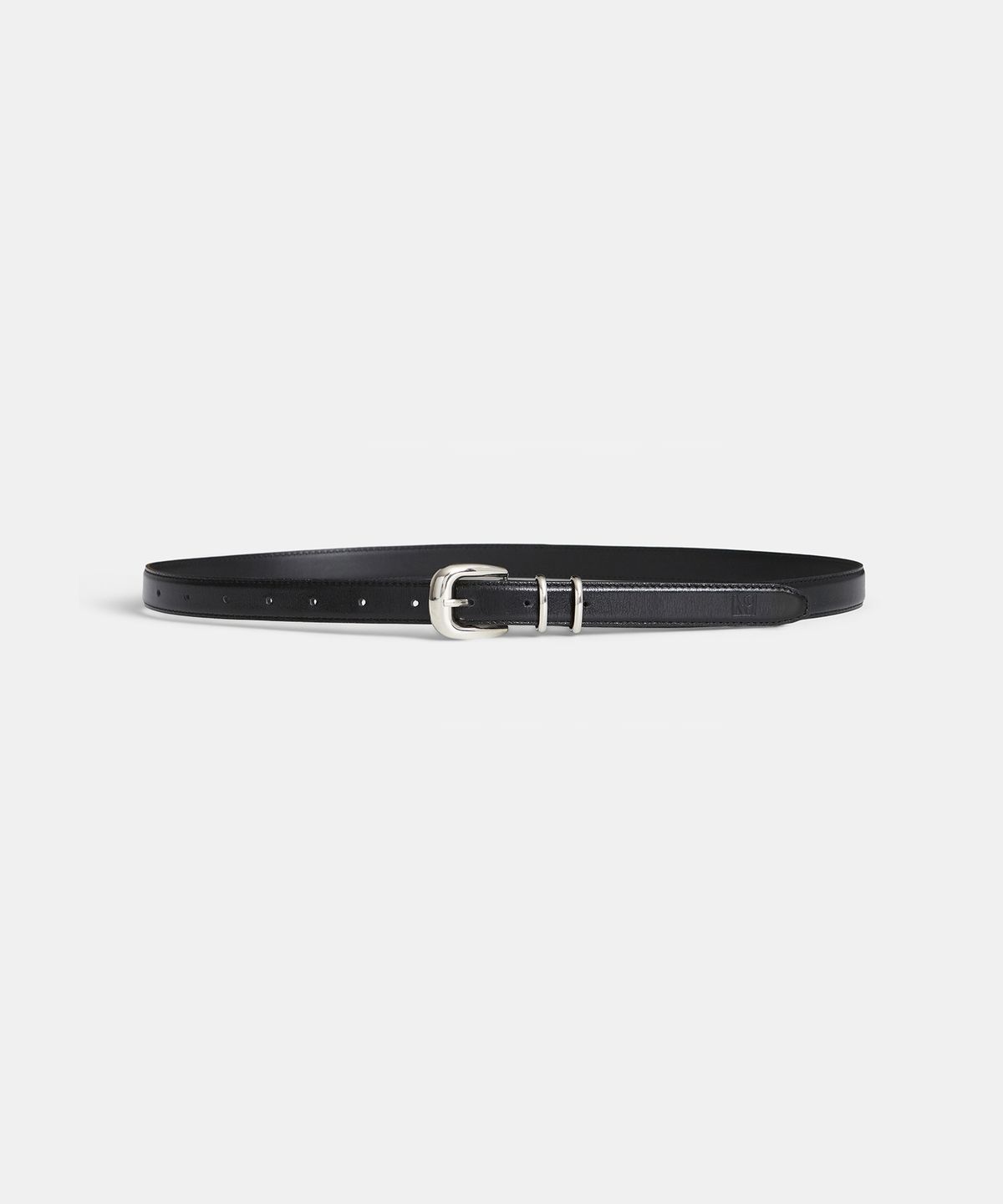 라벨아카이브(LABELARCHIVE) Loden double keeper belt black