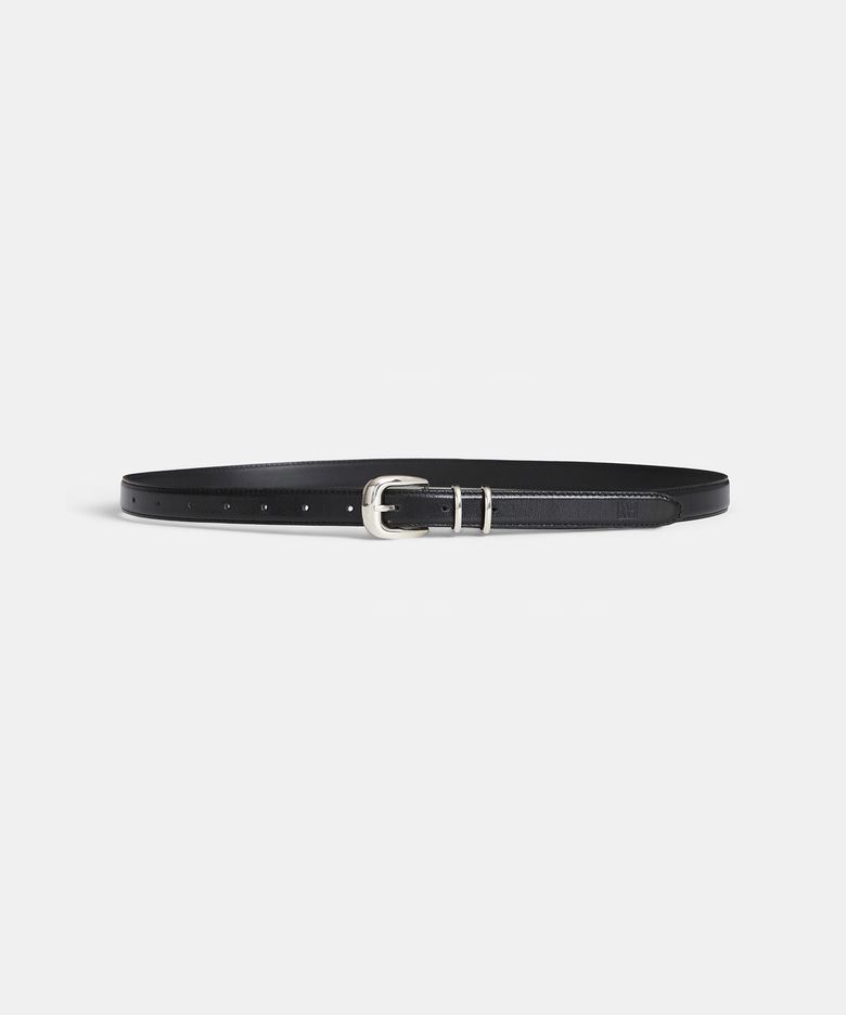 Loden double keeper belt black