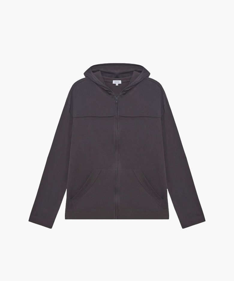 Saros Raw Hood Zip-Up - Deep Purple(2)
