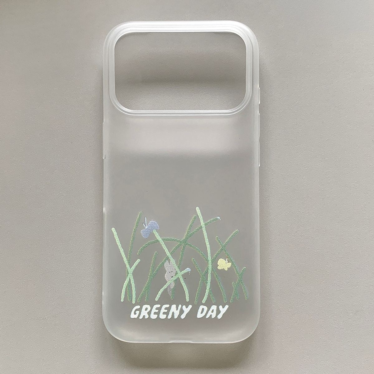위드썸(WITHSOME) GREENY DAY 반투명 폰 케이스