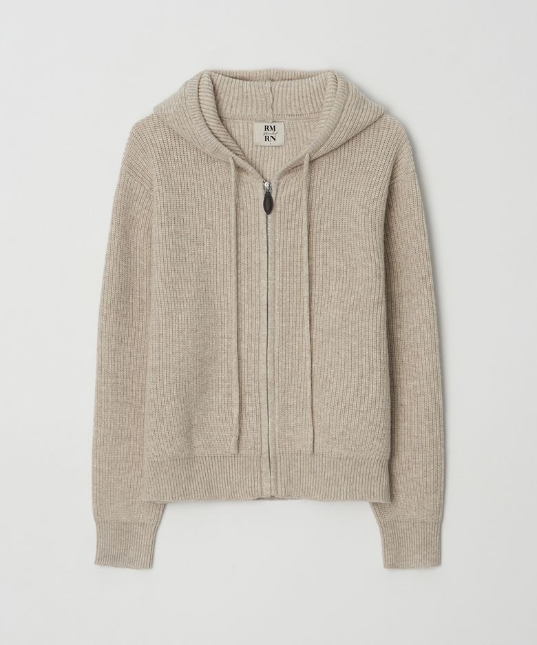 CLOUD KNIT HOOD ZIP-UP_2color