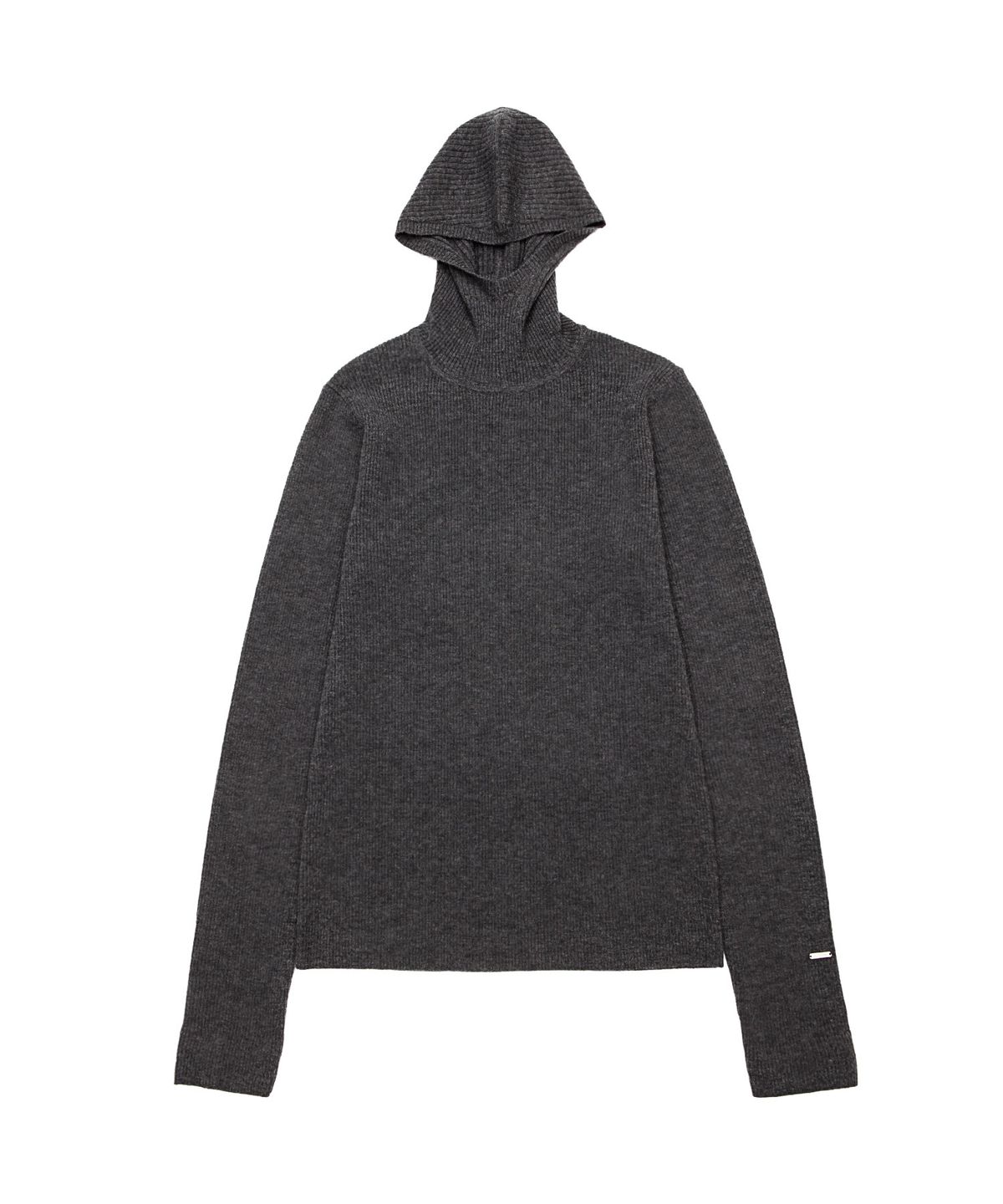 스키즘 인듀싱(SCHISM INDUCING) SWAGGER KNITTED HOODIE CHARCOAL