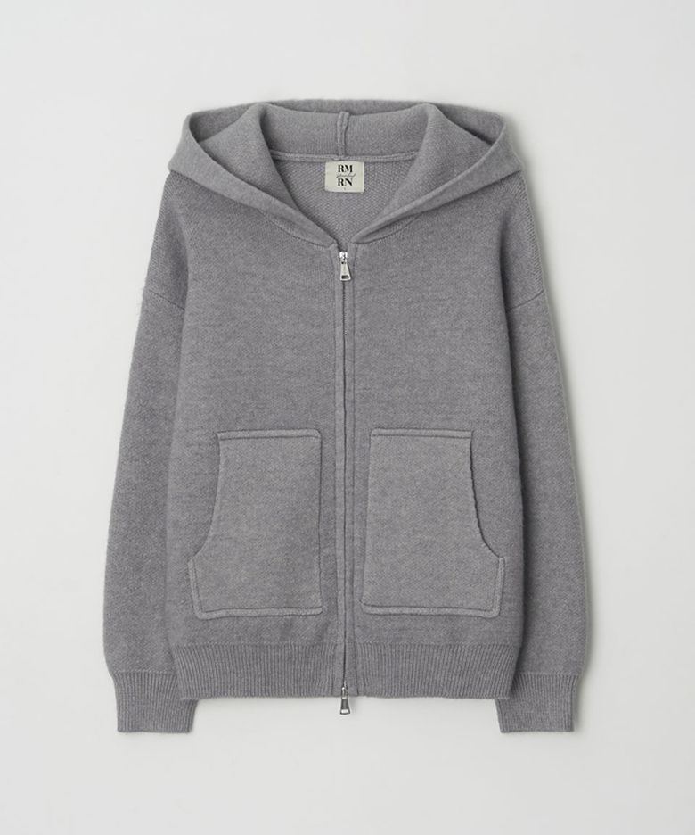 SOFT KNIT HOOD ZIP-UP_2color