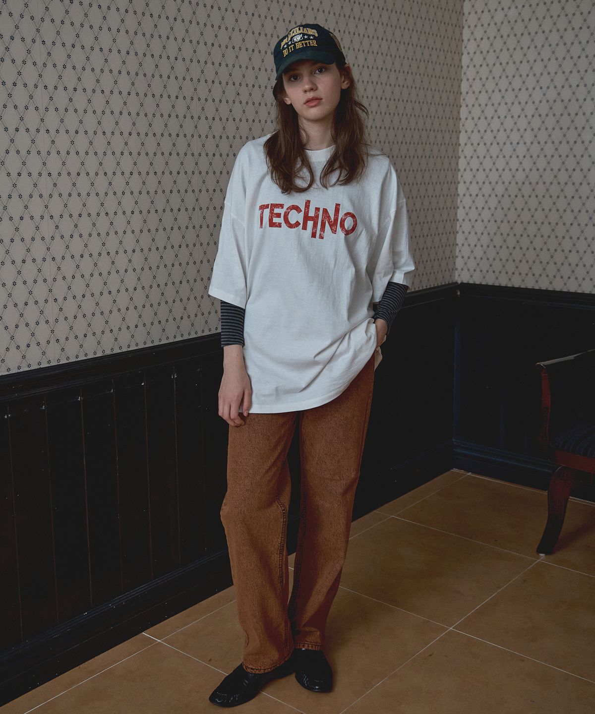 바니쉬먼트(VANISHMENT) Color dying denim pants_orange