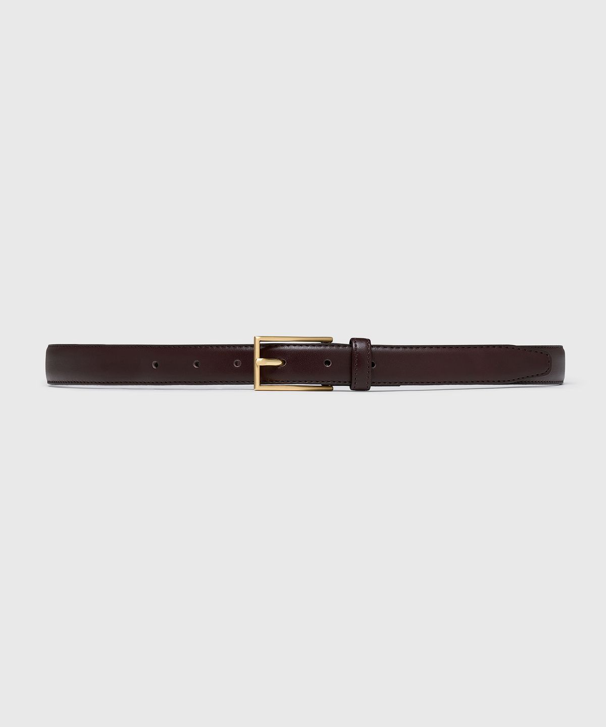 타일레(TAILLE) RECTANGLE BUCKLE BELT OXBLOOD GOLD