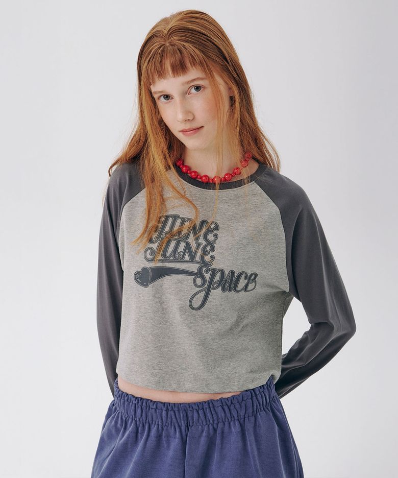 June logo Raglan Tee_Grey