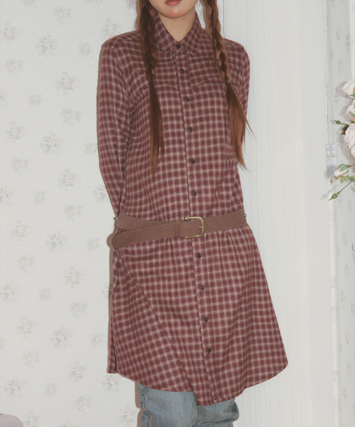 이히하(YEEHEEHAA) freckle tartan # OP