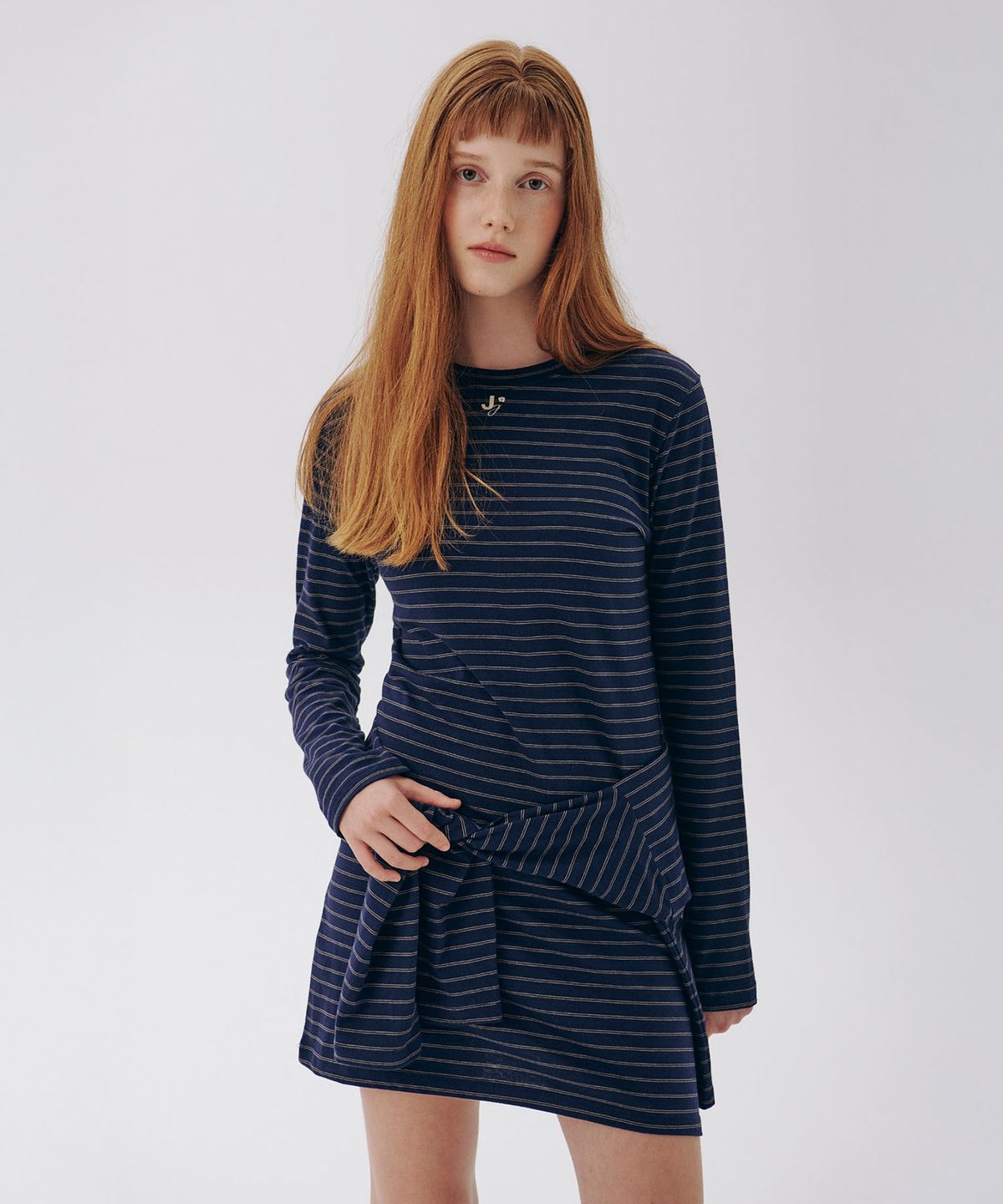 준준스페이스(JUNEJUNE SPACE) VOL17.Mini Jersey Dress_Navy