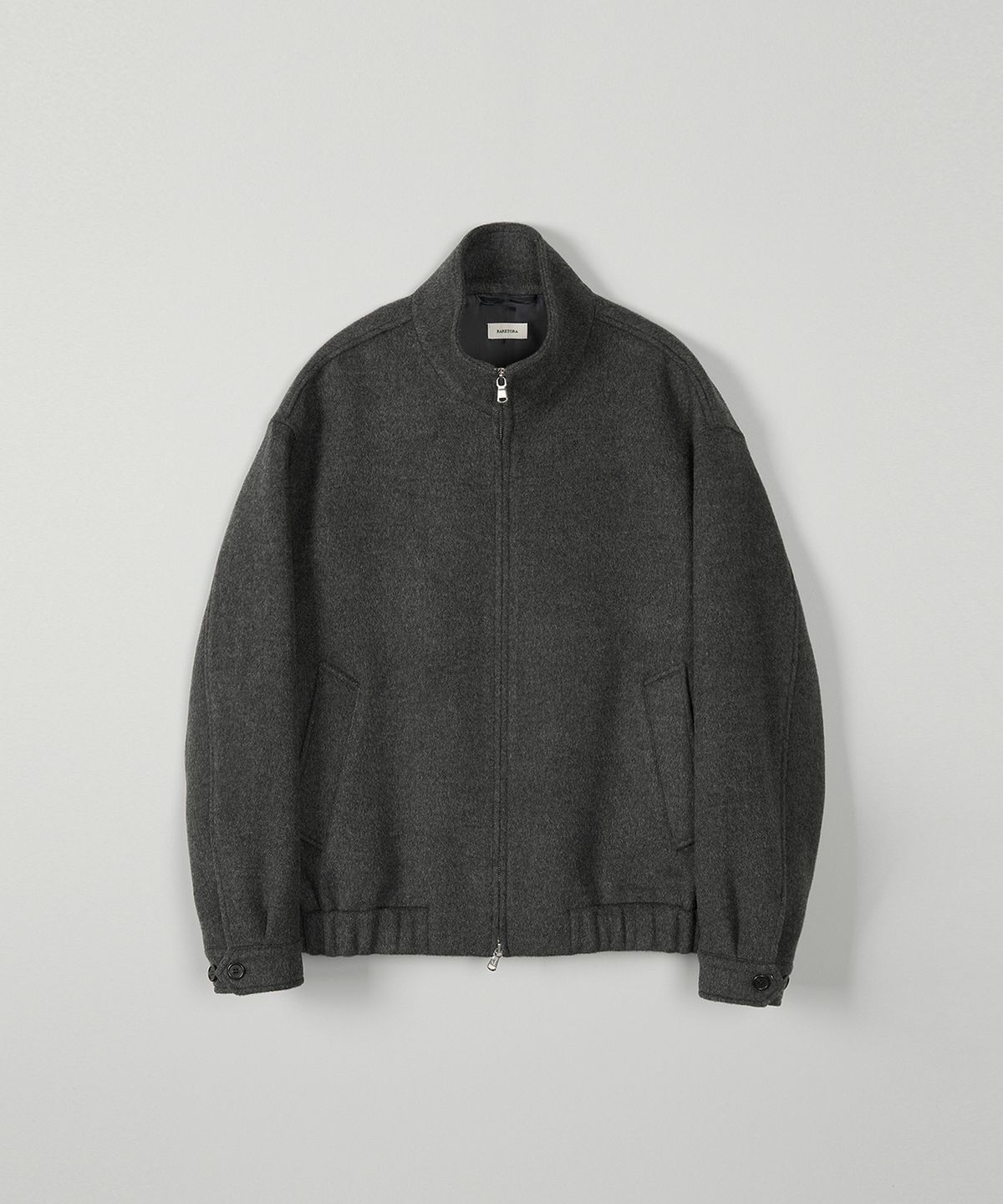 레어토라(RARETORA) WOOL CASHMERE BLOUSON - DEEP GREY