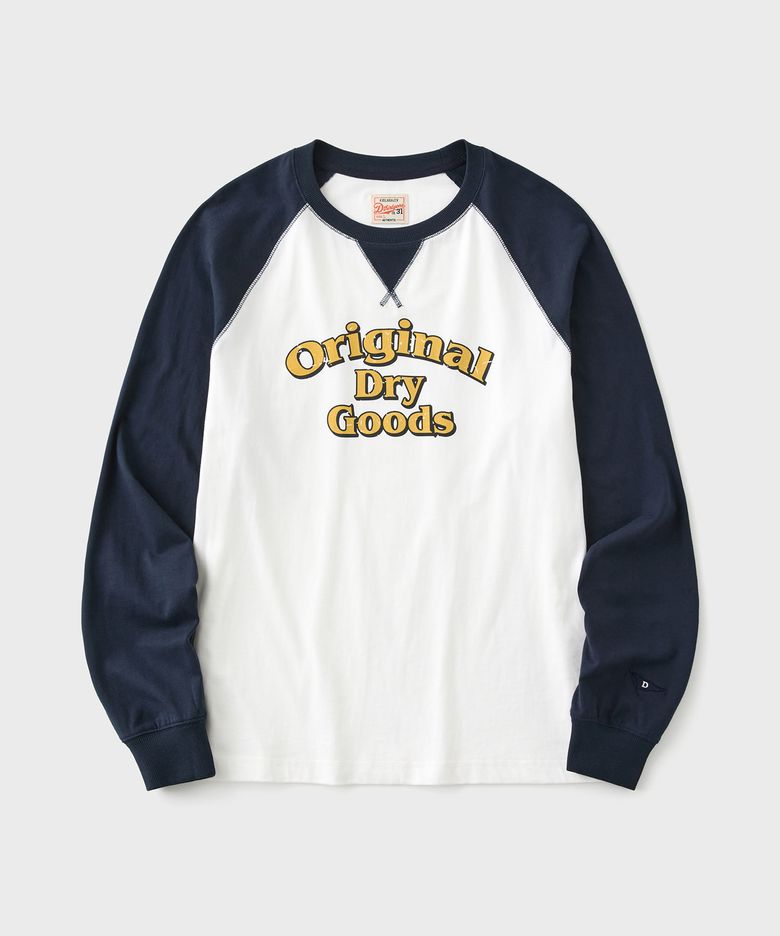 Pennant Vintage Raglan Long Sleeve (Navy)