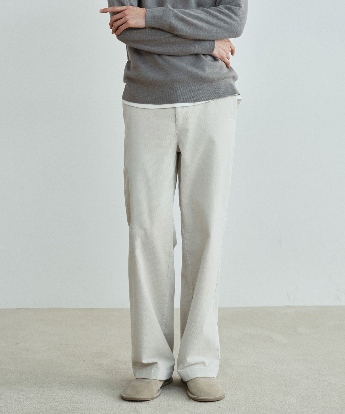 마인드브릿지(MINDBRIDGE) [ON]세미 와이드 코듀로이 데일리 팬츠 - 3color