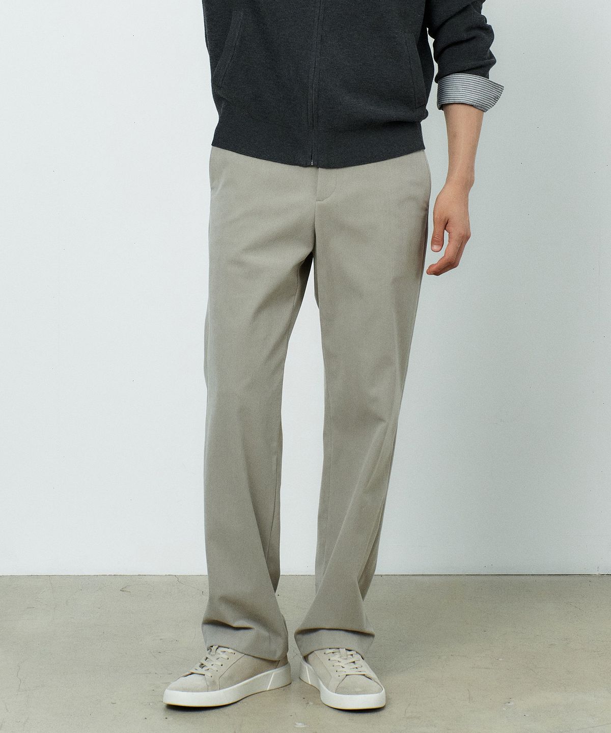 마인드브릿지(MINDBRIDGE) [ON][웜]세미 와이드 코듀로이 데일리 기모 팬츠 - 3color