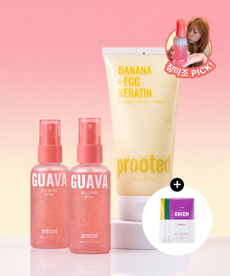 [3SET/물미역치트키] 구아바젤리에센스 듀오 + 바나나에그 트리트먼트 320ml 뚱바